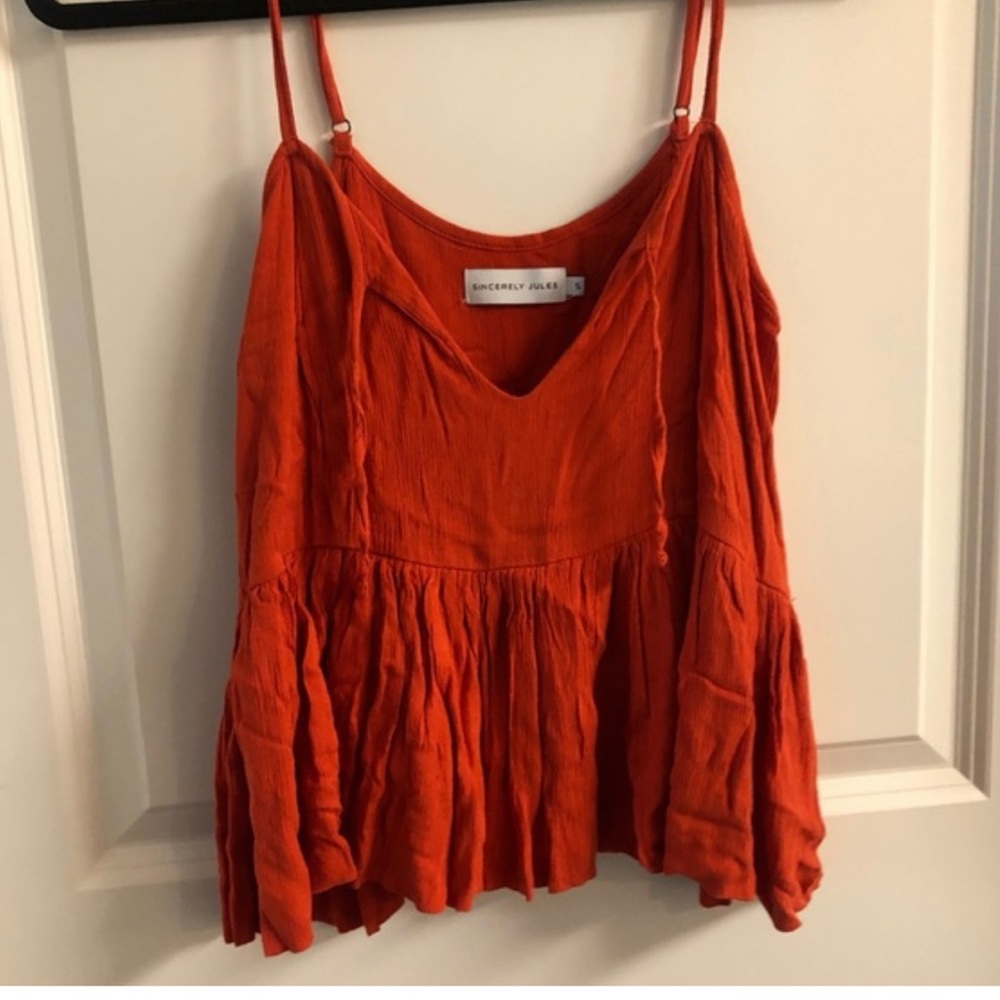 Sincerely Jules Orange Tank Top